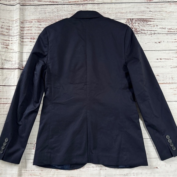 Crewcuts Blazer Boys 12 Thompson Navy Blue Sport Coat 2 Button Cotton Jacket - Picture 3 of 7